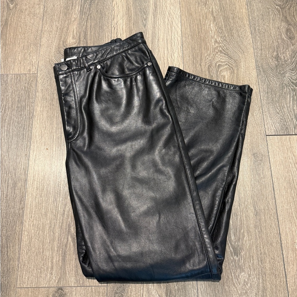 Vintage Black Leather Pants